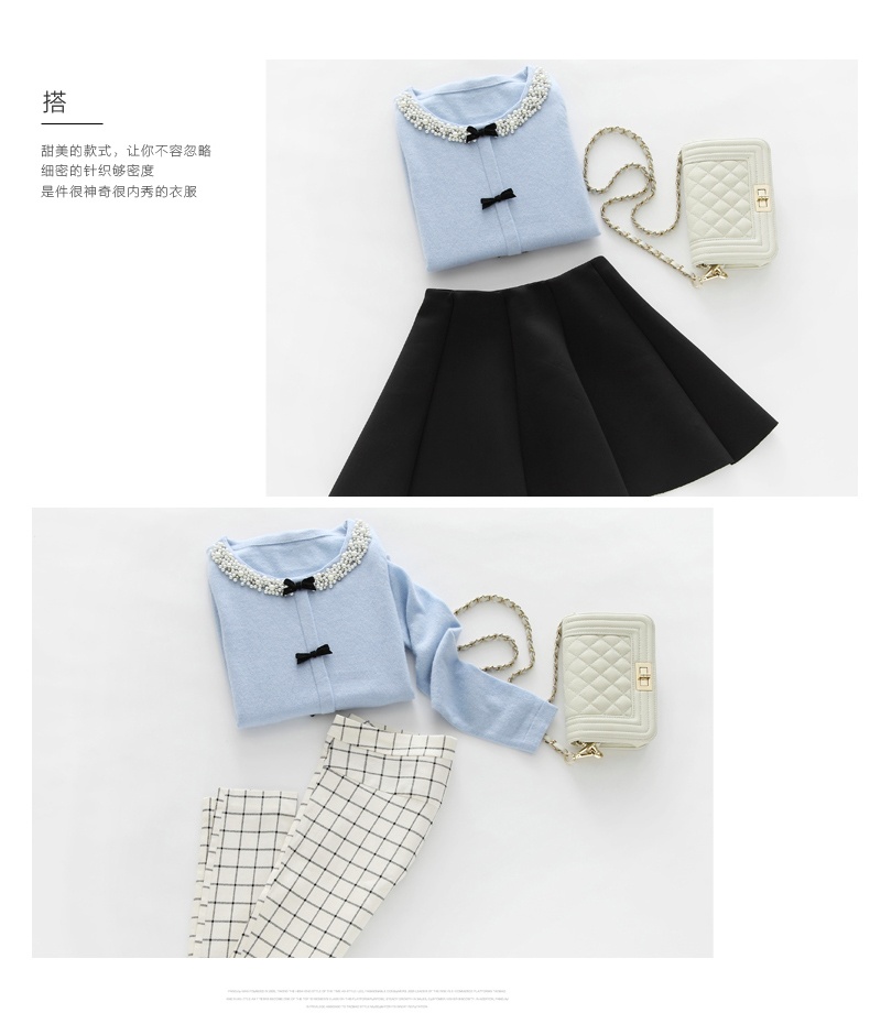 <em>欧丝璐</em> 新款<em>纯羊绒衫</em>女 韩版<em>假开衫</em>套头毛衣1